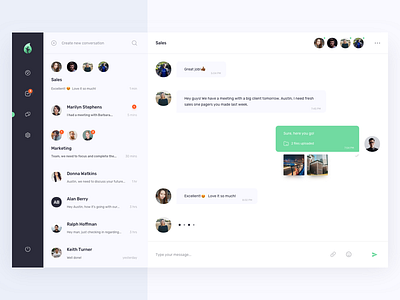 Direct Messaging chat dailyui messages messaging ui ux web