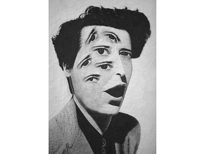 Hannah Arendt art collage collage art hannah arendt illustration paper portrait