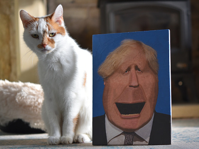 Boris Johnson, Charlie charlie collage illustration paper portrait
