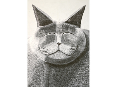 Melange II cat cats collage dribbble illustration portrait