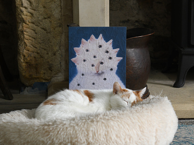 Queenie, Charlie cat charlie collage studio