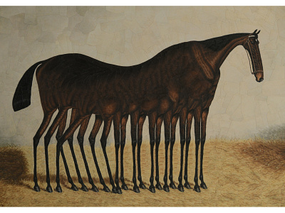 After Eddowes Turner collage dribbble horse horses illustration legs paper