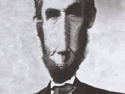 Abraham Lincoln crop collage illustration lincoln paper portrait