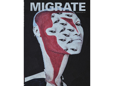 Migrate Magazine 022 art collage illustration migrate magazine paper portrait sade english