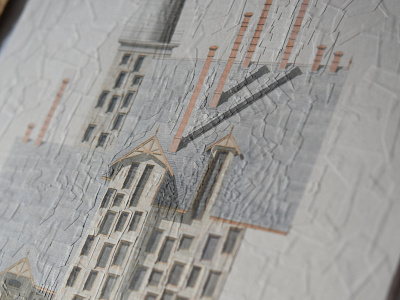 Elevation Heights, Thirty Mile Point, detail collage detail illustration studio