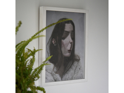 Framed, Untitled Portrait, Lola Dupre and Tre Koch art illustration paper collage portrait portraits