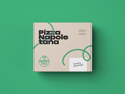 MonoPoli - Visual Concept billboard box brand branding design food logo logos logotype napoletana outdoor packaging pizza pizza box restaurant vector