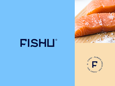 Fishu - Brand Concept brand branding concept design design logo fish food food logo logo logos logotype logotypes minimal norway packaging poland salmon scandinavia shot vector
