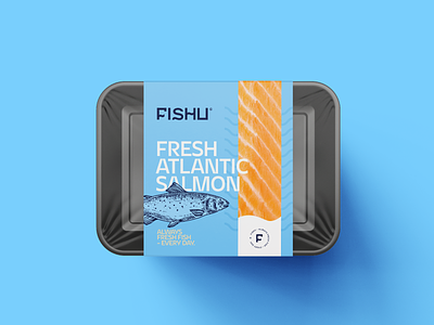 Fishu - Brand Concept brand brand food branding design design food fish fish logo food logo logo logos logotype logotypes minimal norway packaging scandinavia poland poster producent vector
