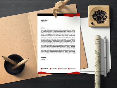 Formal letterhead design