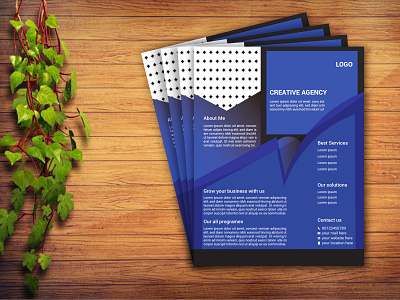 Business flyer design template