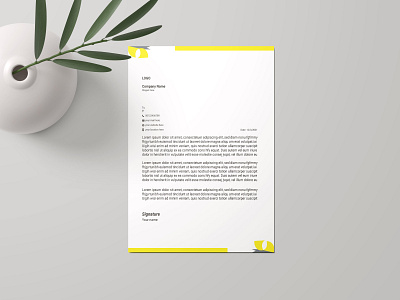 Executive  Professional Business Letterhead Template Design