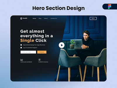 GoPro Hero Section agency agency hero design figma hero hero section ui uiux web web design website