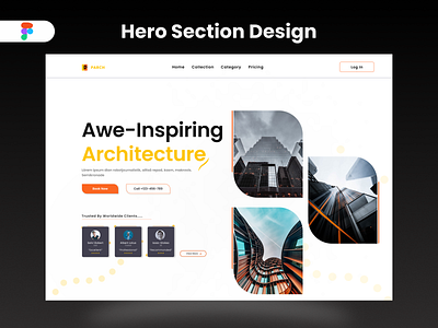 Hero Section body branding design graphic design hero illustration logo ui uiux web design
