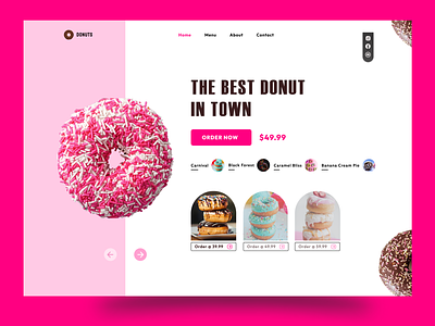 Donuts Hero UI