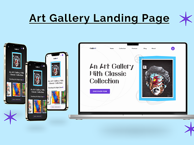 Art Gallery Landing UI
