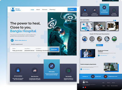 Bangla Hospital design hospital ui