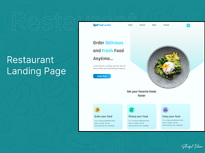 Salt on fire design food food page food stall landing page restaurant restaurent landing page restora ui ux