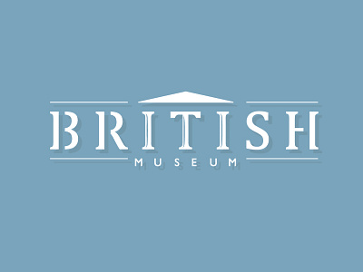 British Museum Concept Logo branding concept logo museum teal