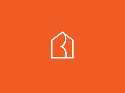 BPS logo re-design branding building discover house logo orange property