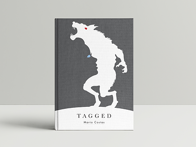 'Tagged' Book Cover book cover creative design gothic ideas minimal negative novel reading space werewolf