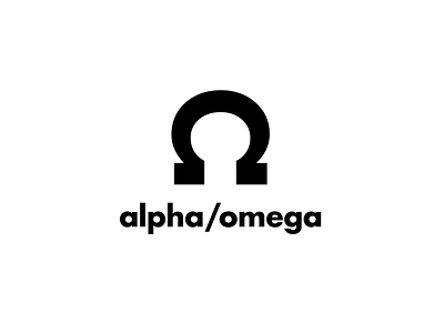 Alpha/ Omega alpha creative daily logo challenge freelance futura graphic design idea letter logo omega simple typography
