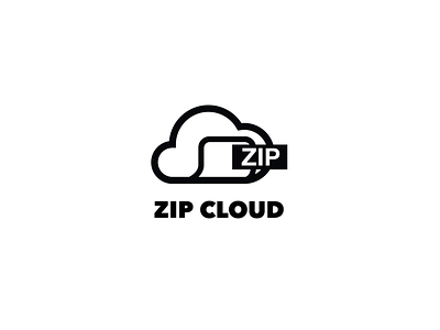 Zip Cloud creative daily logo challenge freelance graphic design ideas logo logo design zip cloud