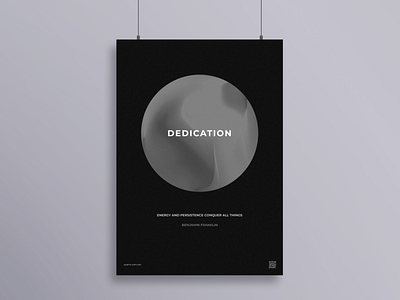 "Dedication B&W" Poster