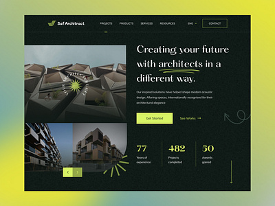 Architectural Landing Page