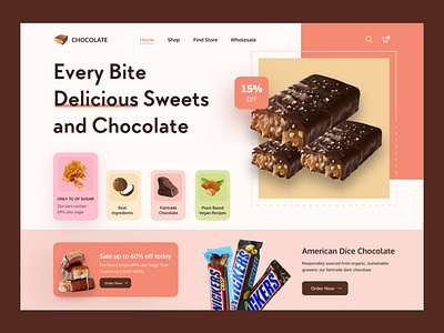 Sweet Chocolate Web Header concept 🍫