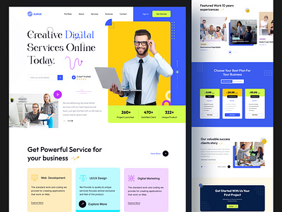 Creative Digital Agency Landing Page