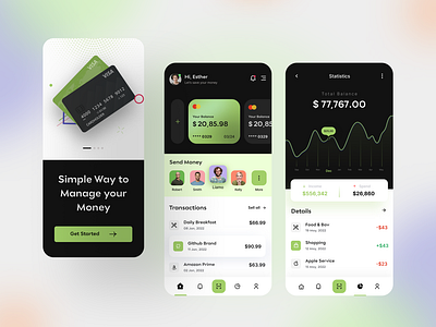 Finance Mobile App Concept UI💳