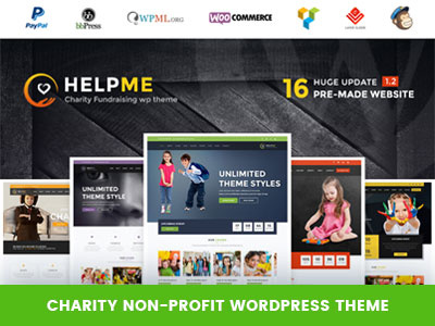 HelpMe - Nonprofit Charity WordPress Theme charity fullyseooptimized headerstyles layerslider nonprofit paypaldonation rtlsupport stripedonation theme wordpress wpmlcompatibility