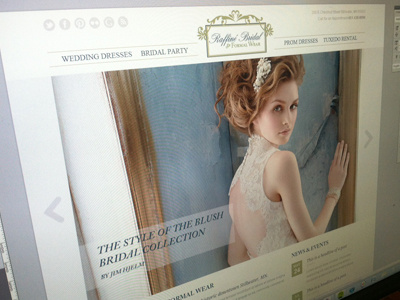 Raffiné Bridal Website Redesign redesign website wedding
