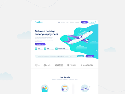 Flywallet app design ui ux website