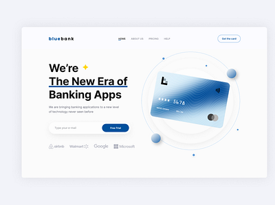 Bluebank design ui ux website