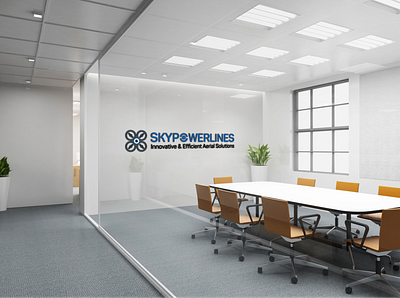 Skypowerlines Logo brand design drones logo startup vector