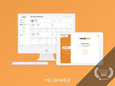 WayneCore app desktop employees intranet mobile outsystems ui ux web