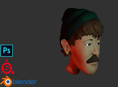 The Dude 3d 3d modelling blender character design gameart gameasset stylized