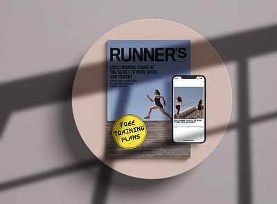 Runner's Magazine | Interactive Electronic Publishing Magazine branding design graphic design icon illustration indesign logo magazine typography ui ux vector