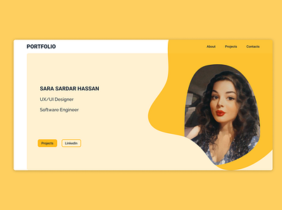 Sara Sardar Portfolio adope xd design ui ux ux design figma adope xd