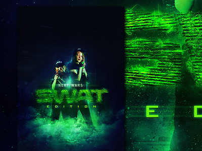 Nerf Wars: SWAT Edition 3d cgi cloud digital art displacement fog photo manipulation photography post production retouching satellite special fx