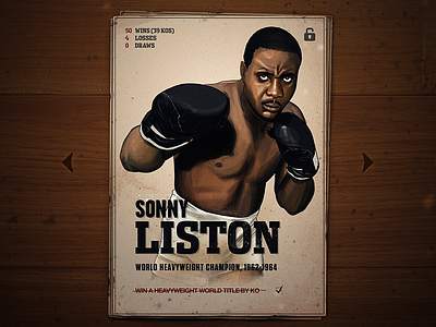 Liston - Unlocked Card 3d boxing cgi digital art digital painting game illustration retouching sports