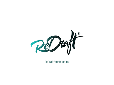 ReDraft Studio Logo branding brush pen calligraphy logo logotype type typography visual design