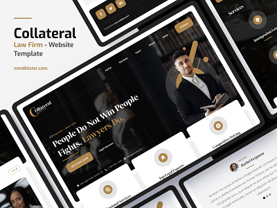 Collateral - Law Firm Website Template attorney business consulting corporate law law firm lawyert legal template webdesig webflow website