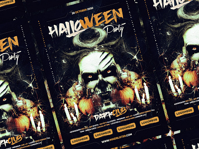 Halloween Flyer/Poster Template flyer template halloween halloween bash halloween festival halloween flyer halloween invitation halloween party halloween poster invitation template poster template