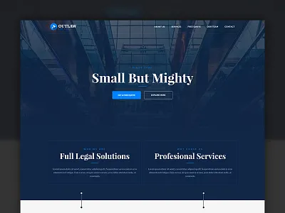 Outlaw - Law Firm Template attorney firm landing law muse office page responsive template theme website