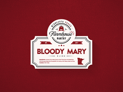 Bloody Mary Label blend bloody mary cocktail cocktails design label logo mix sticker