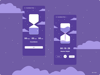 Countdown Timer challenge countdown mobile design timer ui ux