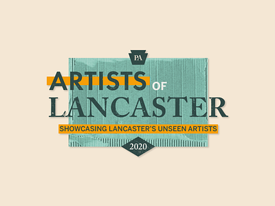 Artists of Lancaster Logo art artists branding lancaster logo logo design
